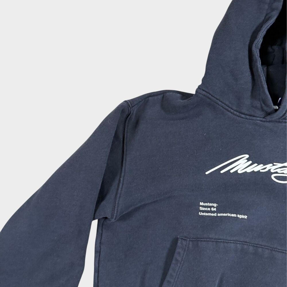 Zara Ford Mustang Hoodie Kids 13-14 164 Black Pullover Sweatshirt Streetwear - Picture 4 of 12